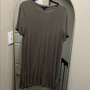 Elegant dark green Women's t-shirt dress